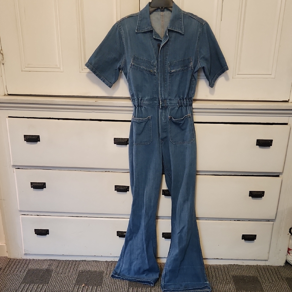 Vintage 70s Denim Jumpsuit